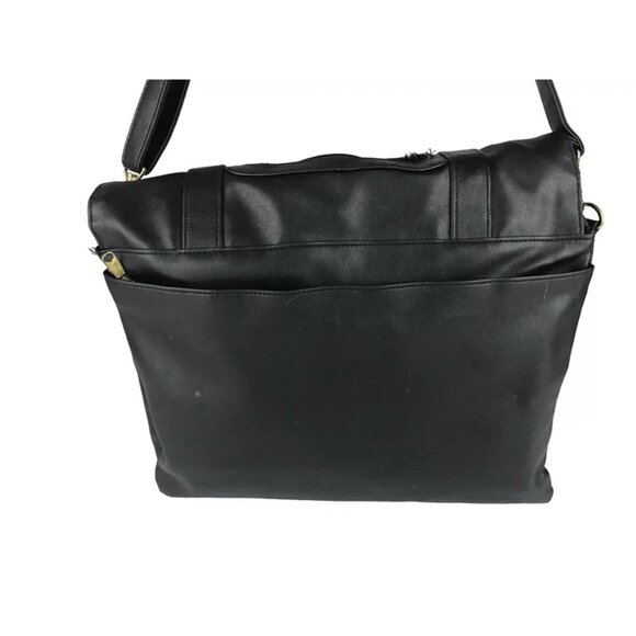 Original Carriage Collection Unisex Adults Black Shoulder Strap Messenger Bag - Picture 3 of 9